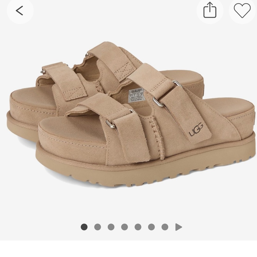 🌻 Womens UGG® Goldenstar Hi Slide Sandal - Sand, Sz 7